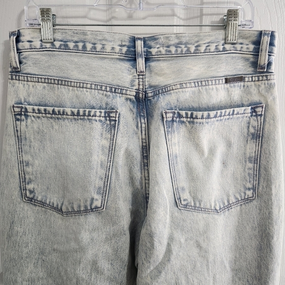 Kancan high waisted mom jeans acid wash denim grunge distressed size 11 - Picture 10 of 14